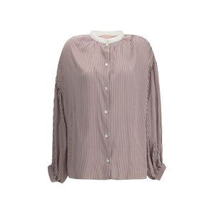 Kristina Ti Women Striped Shirt With Wide Sleeves